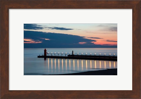 Framed South Haven Michigan Lighthouse Print