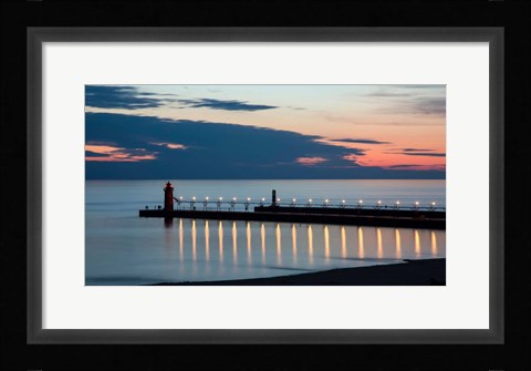 Framed South Haven Michigan Lighthouse Print