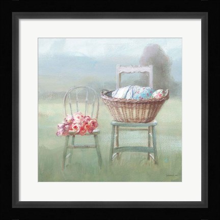 Framed Laundry Day III Print