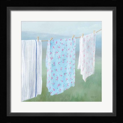 Framed Laundry Day II Print