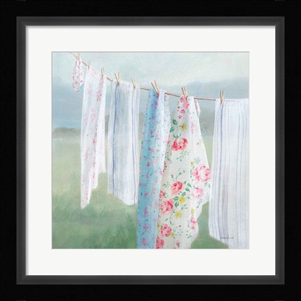 Framed Laundry Day I Print