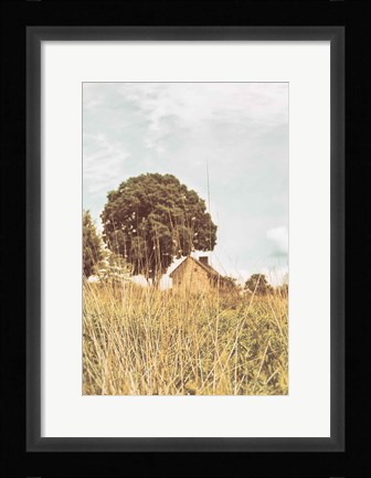 Framed Grass and Sky Light Print