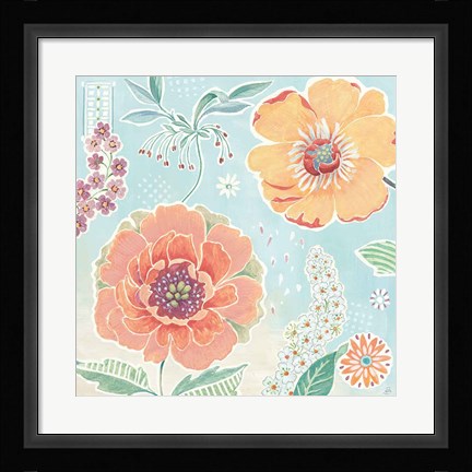 Framed Happy Meadow II Print