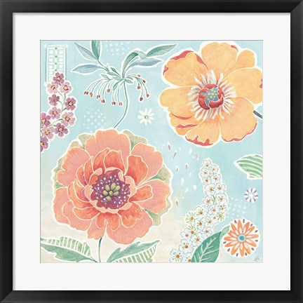 Framed Happy Meadow II Print