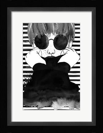 Framed Looking for Paradise Plain Sunglasses Print