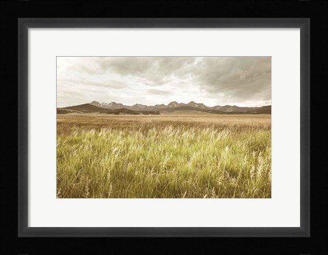 Framed Sawtooth Mountains Idaho II Print