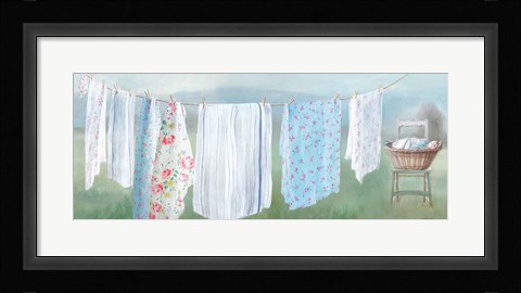 Framed Laundry Day IX Print