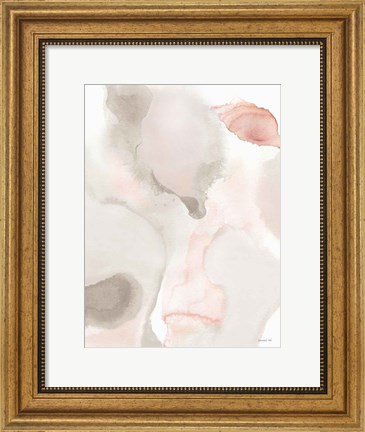 Framed Pastel and Neutral Abstract I Print