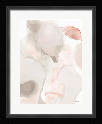 Framed Pastel and Neutral Abstract I Print