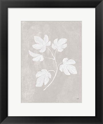Framed Botanical Study III Neutral Crop Print