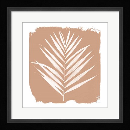Framed Nature by the Lake Frond III Sq Natural Print