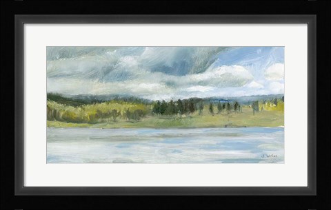 Framed Interior Lake I Print