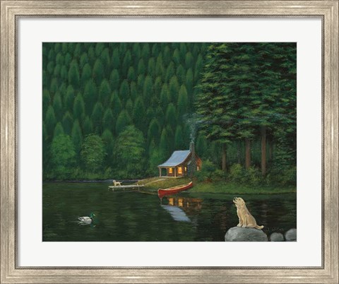 Framed Happy Place II Print