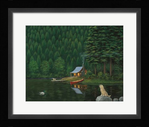 Framed Happy Place II Print