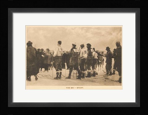 Framed Ski Start Print