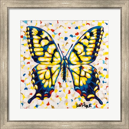Framed Pop Butterfly I Print