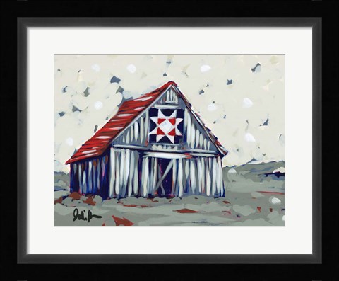 Framed Farm Pop Barn II-Quilt Print