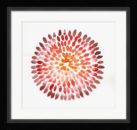 Framed Burst Abstract II Print