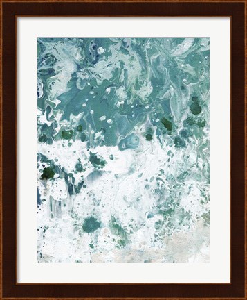 Framed Ocean Tide Abstract I Print