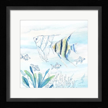 Framed Great Blue Sea III Print