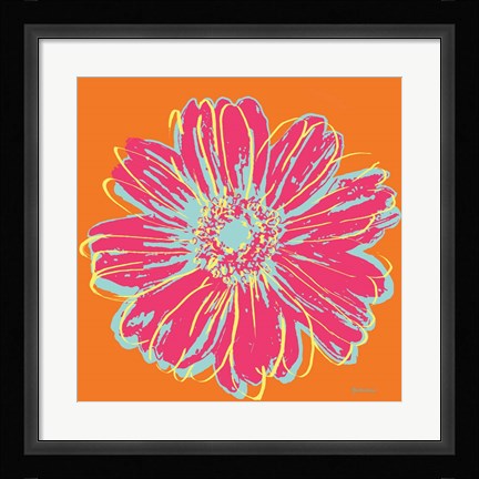 Framed Flower Pop Art III Print