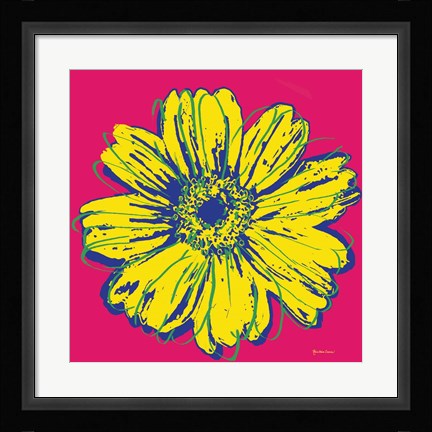 Framed Flower Pop Art IV Print