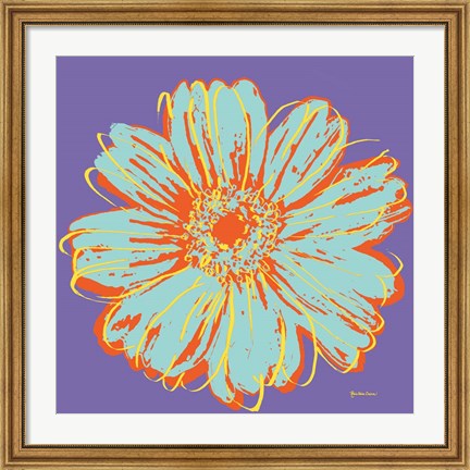 Framed Flower Pop Art VI Print