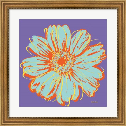 Framed Flower Pop Art VI Print