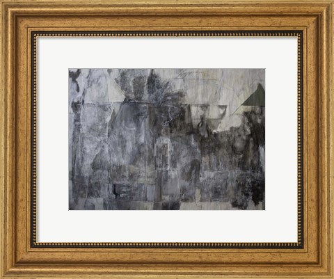Framed Blackened Grey Print
