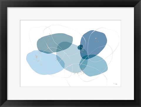 Framed Organic Circles I Print