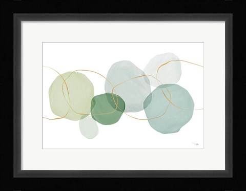 Framed Pastel Circles I Print