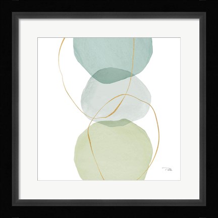 Framed Pastel Circles II Print