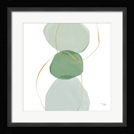 Framed Pastel Circles III Print