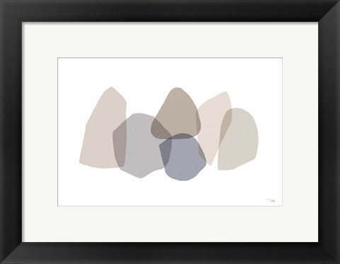 Framed Pieces by Pieces Neutral I Print