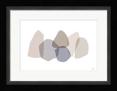Framed Pieces by Pieces Neutral I Print