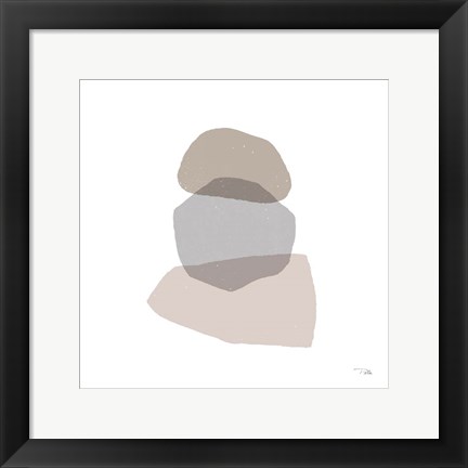 Framed Pieces by Pieces Neutral II Print