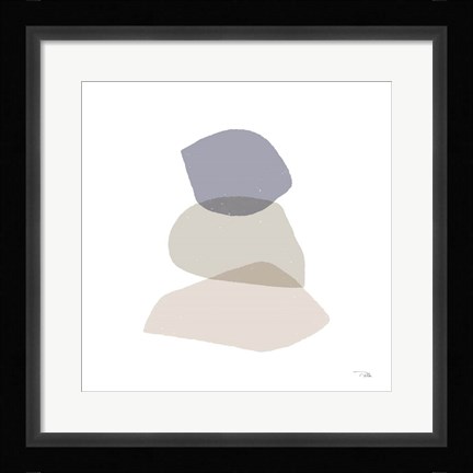 Framed Pieces by Pieces Neutral III Print