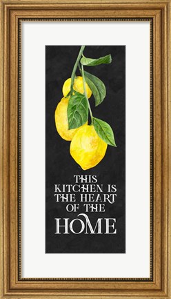 Framed Live with Zest sentiment vertical II-Heart of Home Print