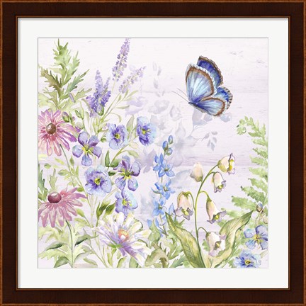 Framed Butterfly Trail II Print