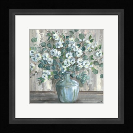 Framed Apple Blossom Jug square Print