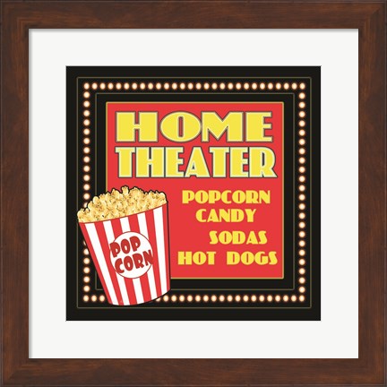 Framed Home Movie Theater Print