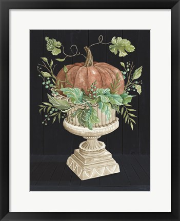 Framed Pumpkin on Display Print