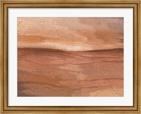 Framed Abstract Desert I Print