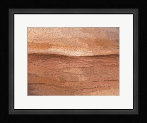 Framed Abstract Desert I Print