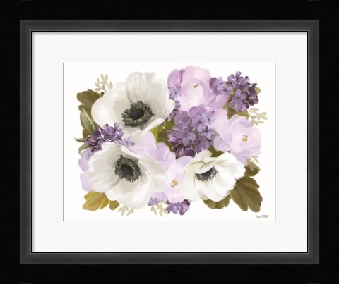 Framed Lilacs and Anemones Print