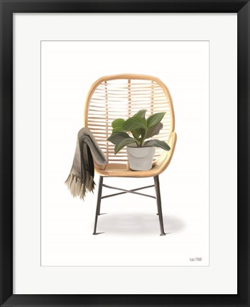 Framed Plant Lover Boho Chair Print