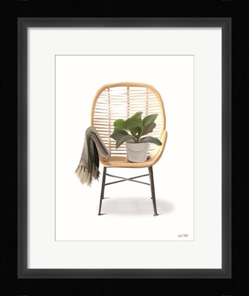 Framed Plant Lover Boho Chair Print