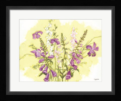 Framed Purple Flowers Print
