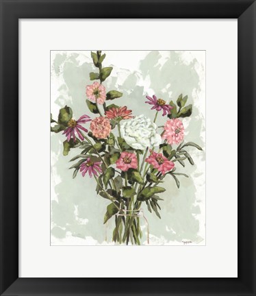Framed Flower Garden Bouquet Print