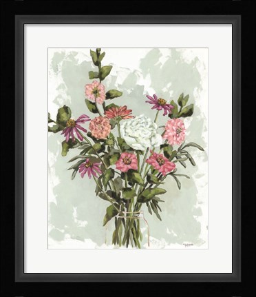 Framed Flower Garden Bouquet Print